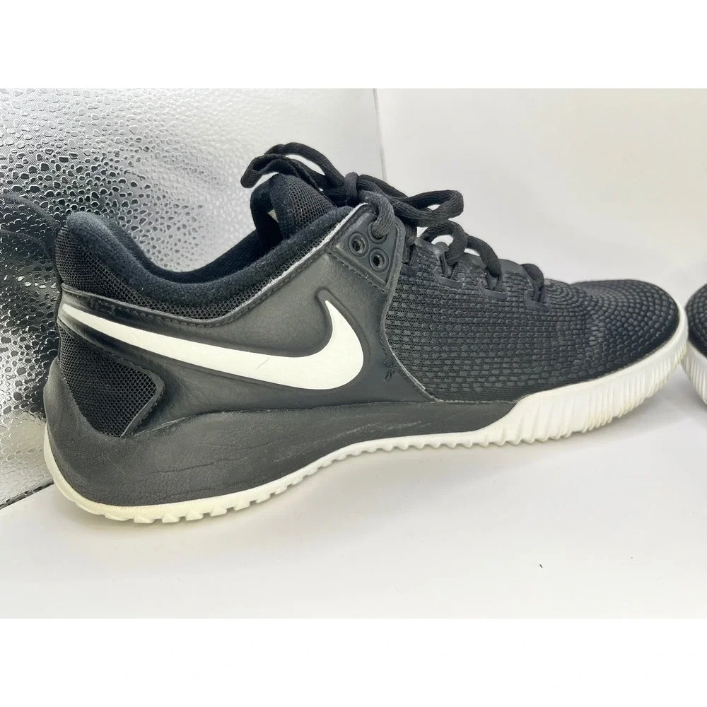 Nike Women's Zoom HyperAce Volleyball Shoes Size 9 Black‎ With White Swoosh